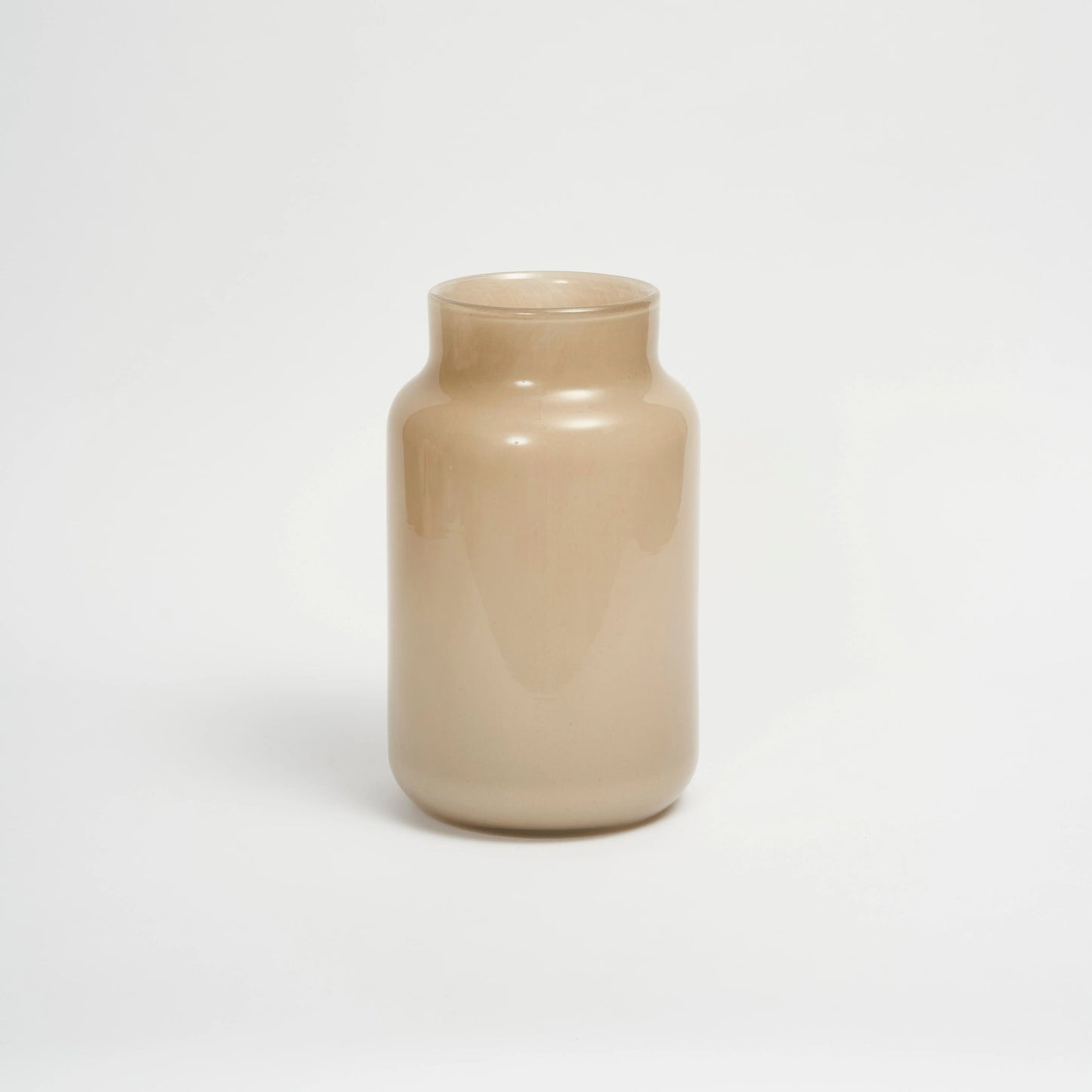 Beige Glass Vase