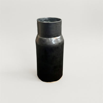 MW. Ceramics Black Vase