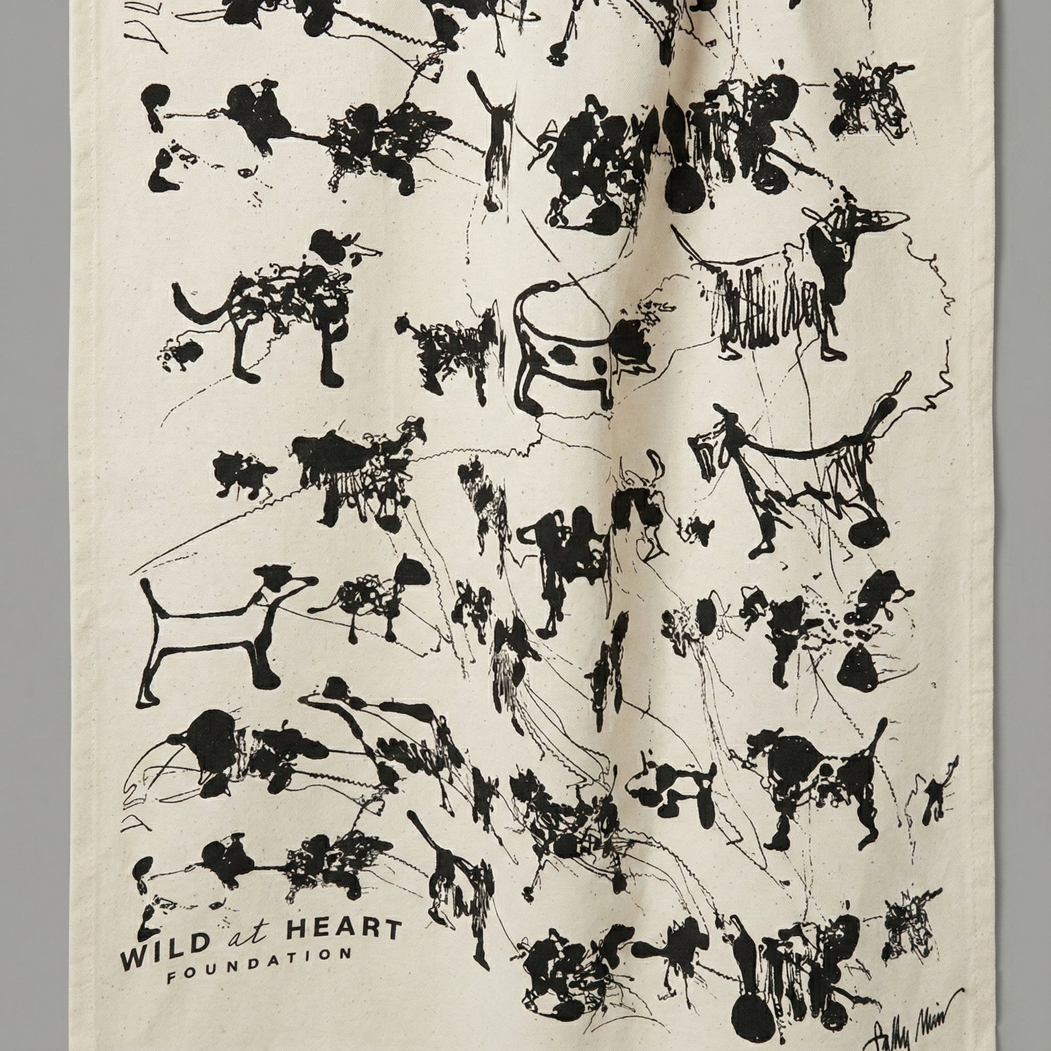 Sally Muir Wild at Heart Foundation Tea Towel