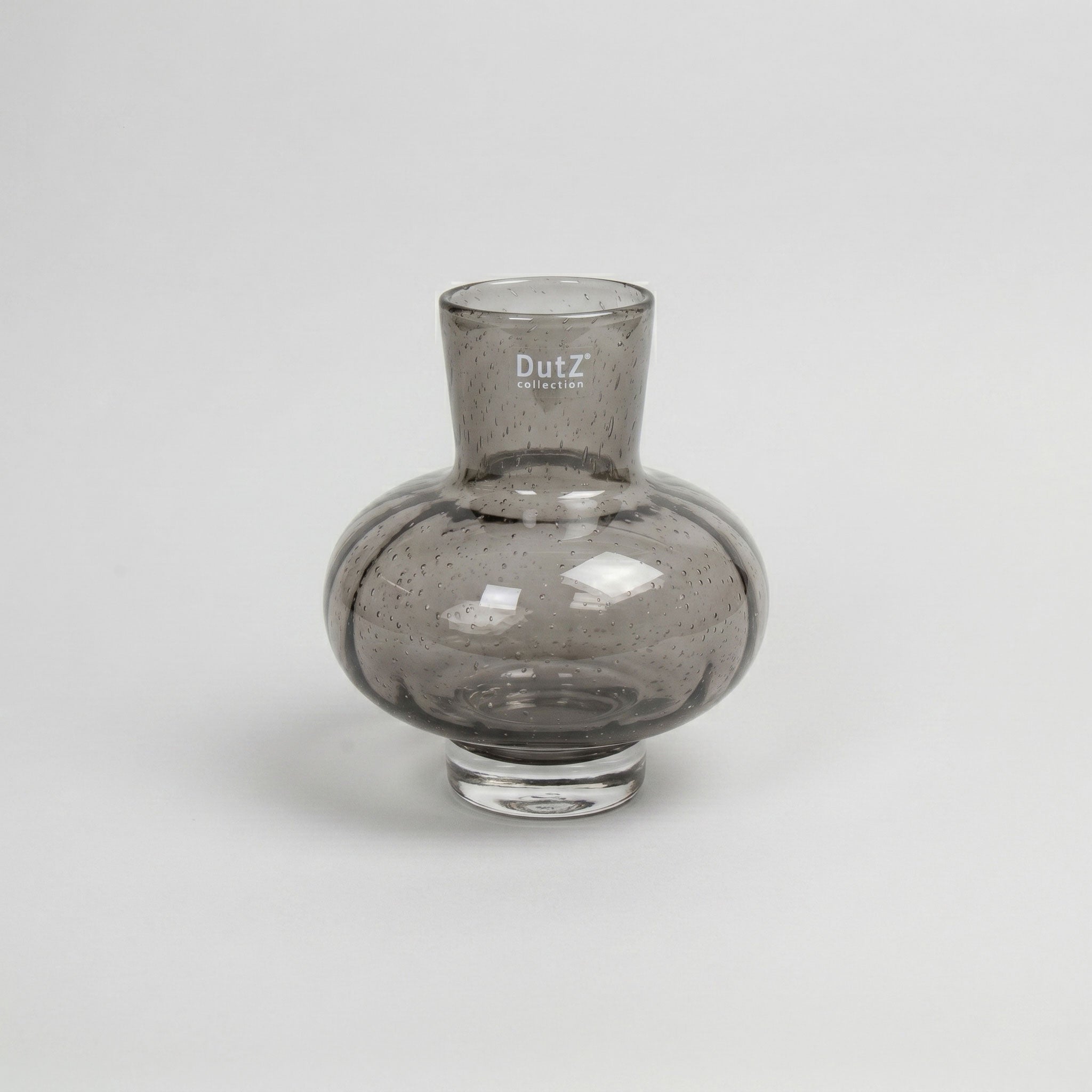 Over the Rainbow Glass Vase Grey