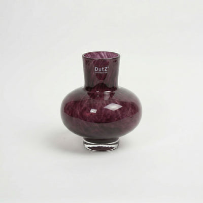 Over the Rainbow Glass Vase Plum