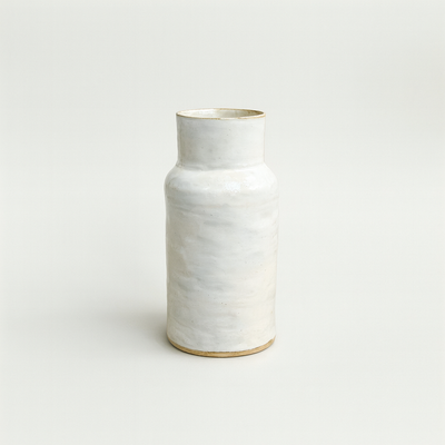 MW. Ceramics White Vase