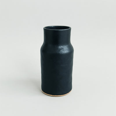 MW. Ceramics Black Vase