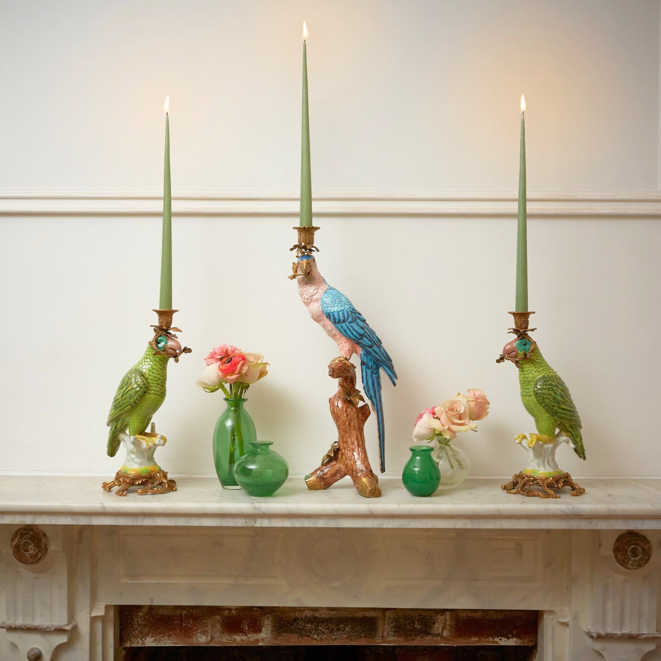 Short Wide Green Bud Vase for Hire - 184