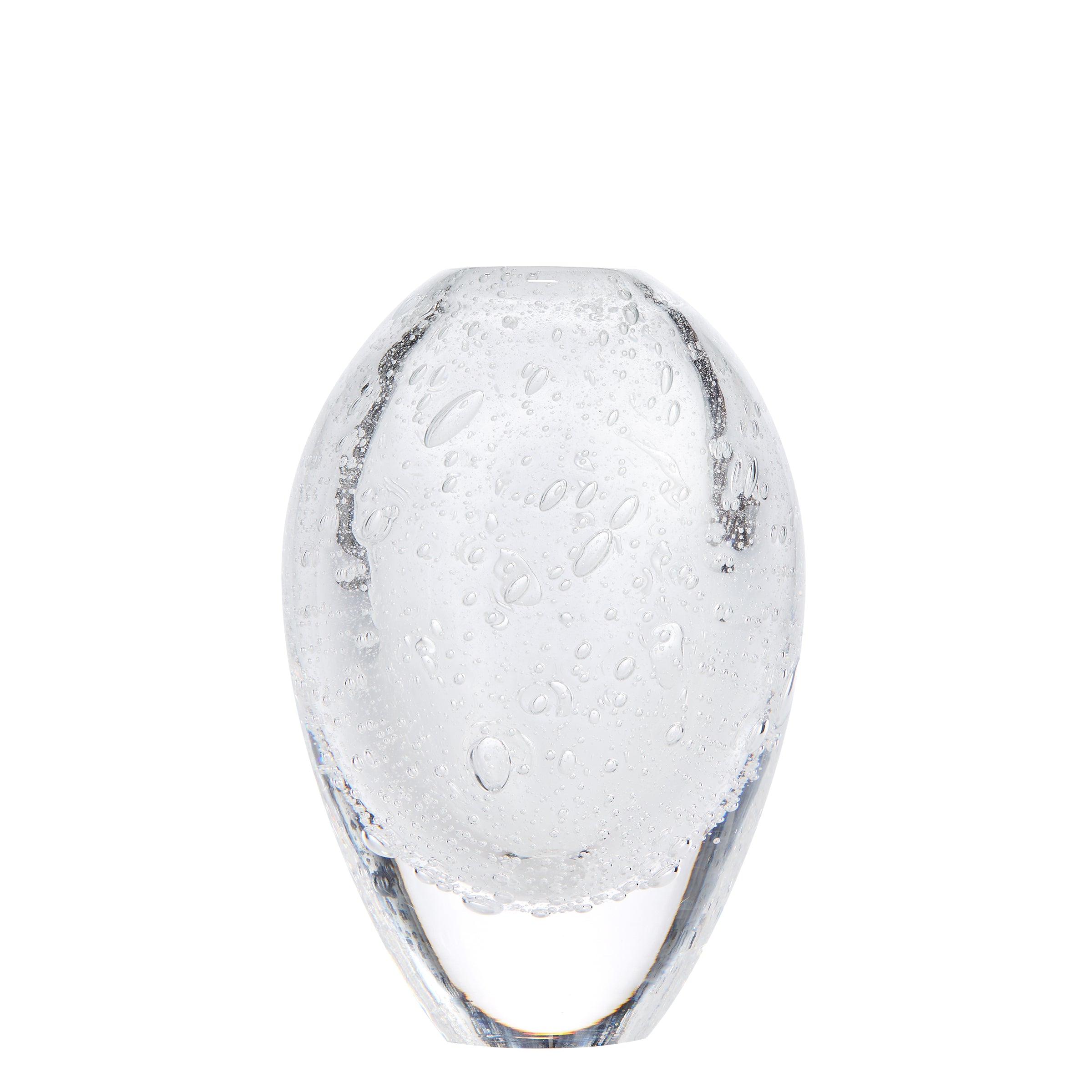 Bubble Glass Oval Vase - Vase - Wild at Heart - Wild at Heart