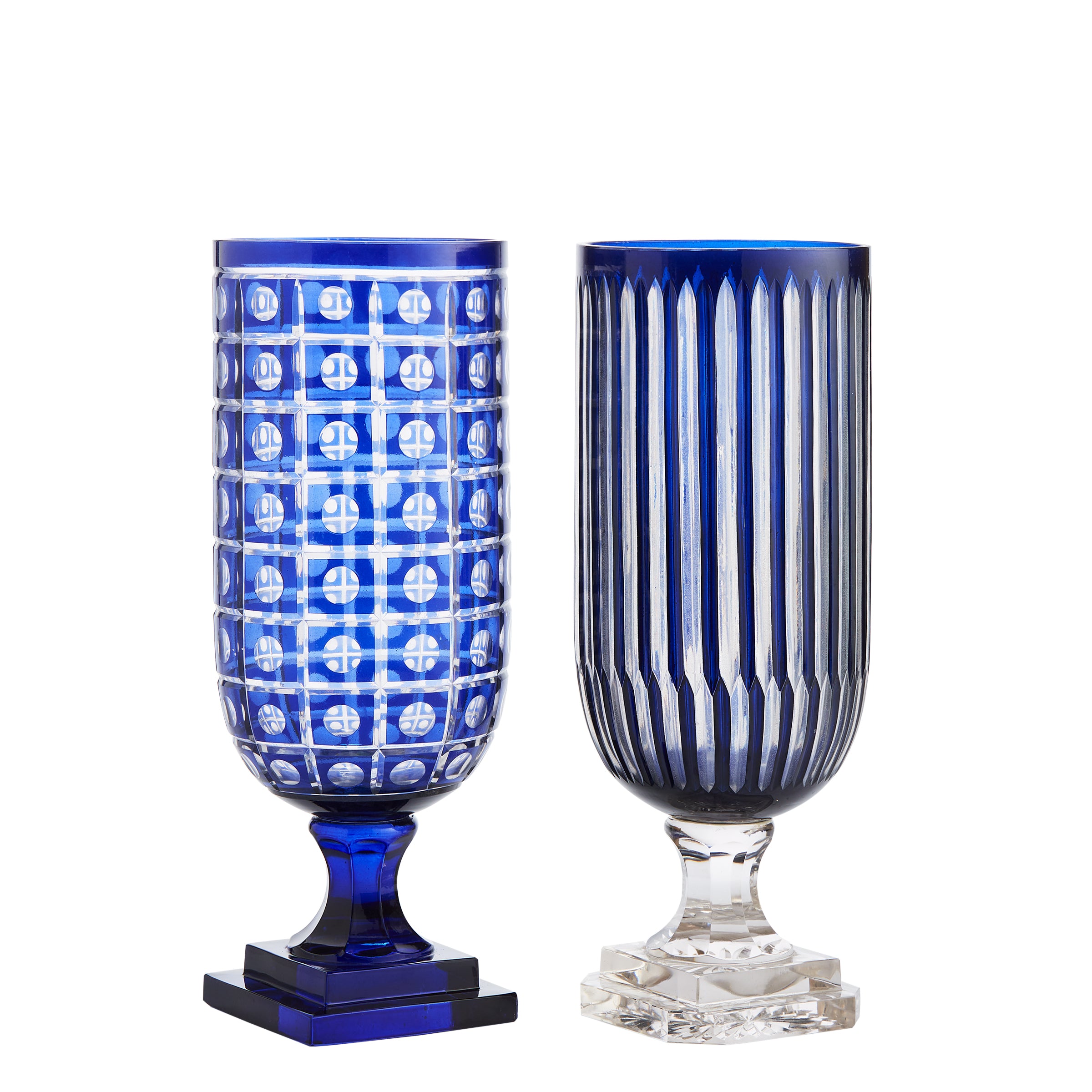 Medium Blue Glass Vase - Vase - Wild at Heart - Wild at Heart