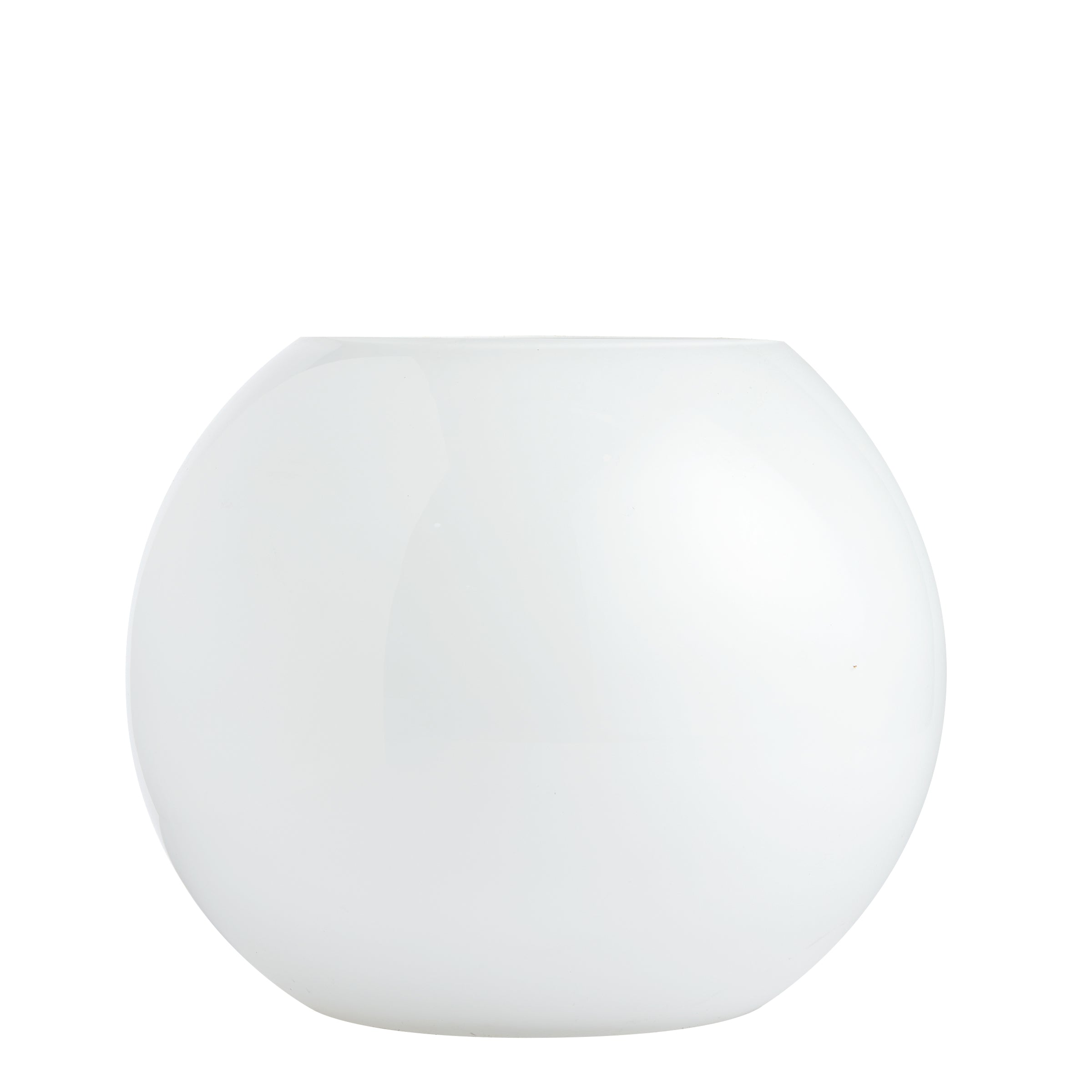 White Fishbowl Vase - Vase - Wild at Heart - Wild at Heart