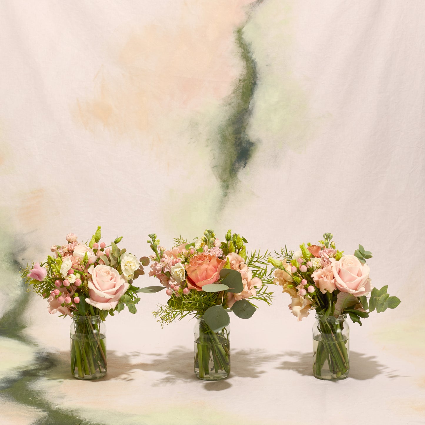 A beautiful bouquet of seasonal blooms in shades of pink, cream and coral. Perfect for bringing a touch of spring into your home or as a thoughtful gift for someone special. 