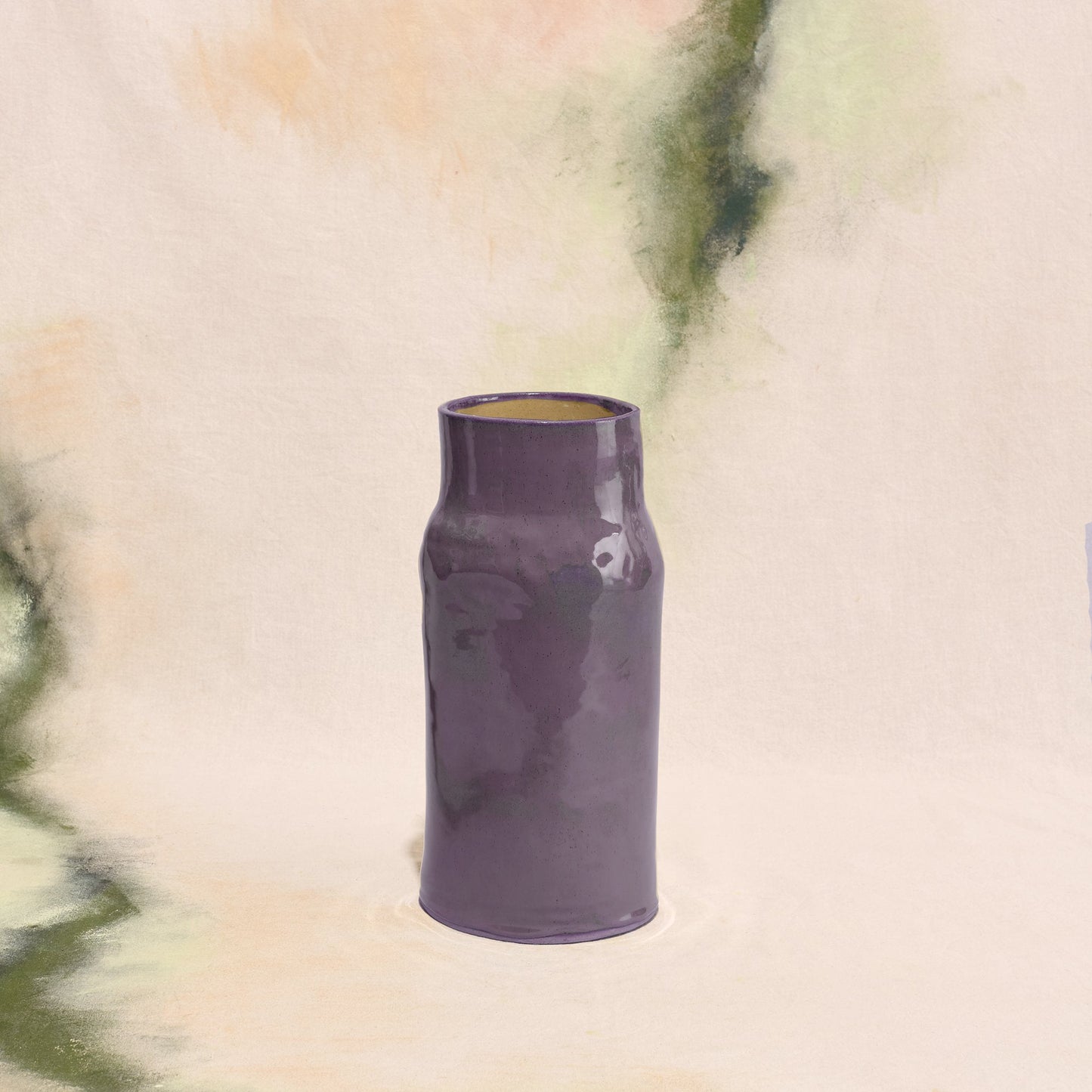Wild at Heart - Medium Glossy Aubergine Vase